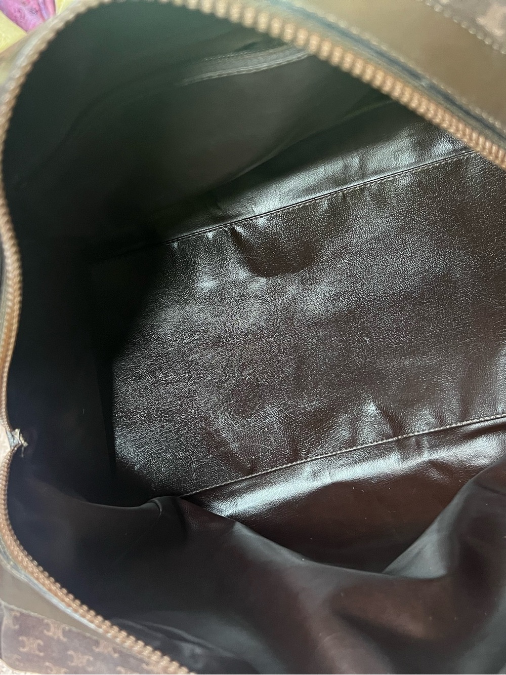 CELINE MACADAM VINTAGE SUEDE BOSTON BAG - Picture 7 of 17